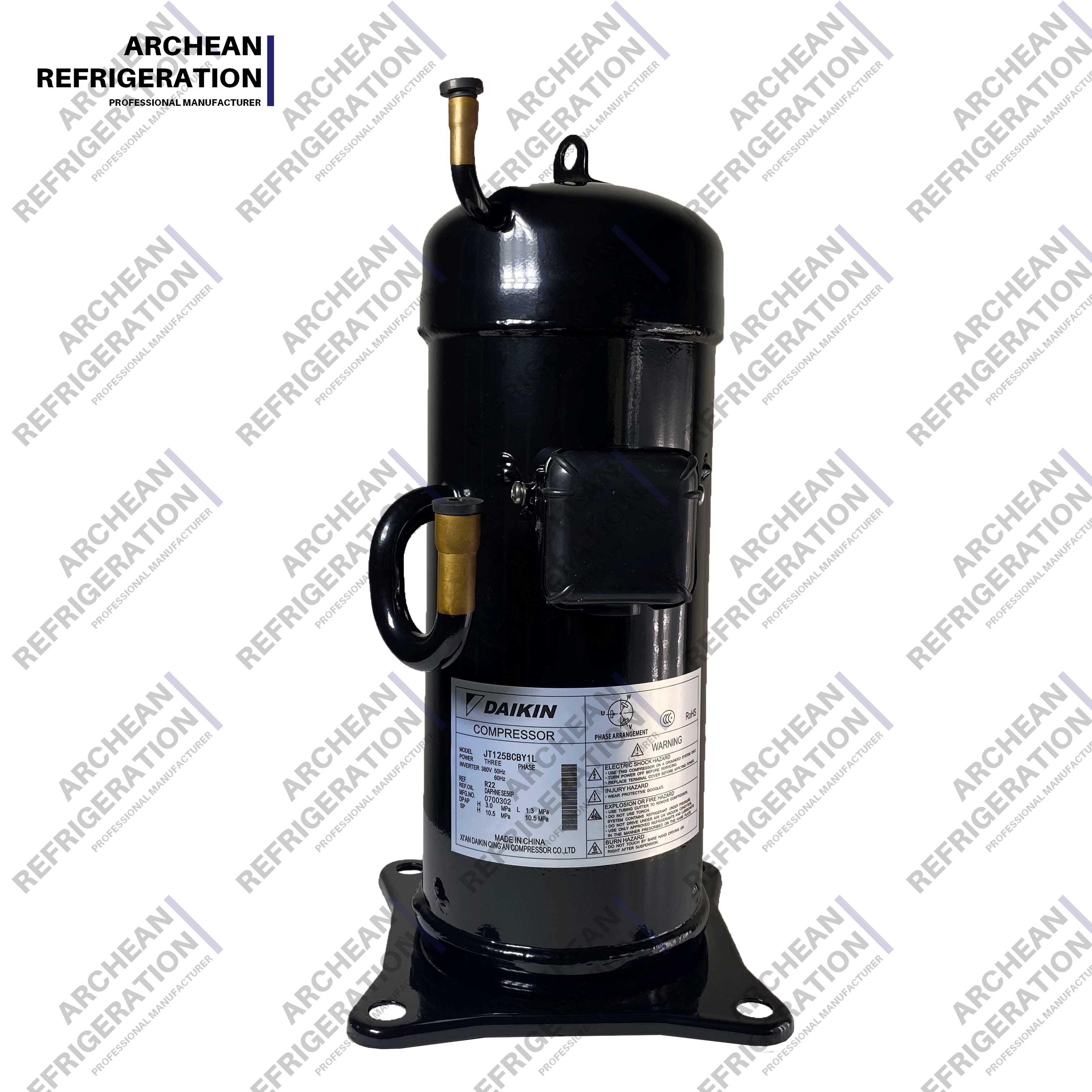 Nua i Stoc Daikins Scroll Compressor JT170GABY1L JT132GHBY1L JT140GHBY1L JT140GHSY1L Cuisni&uacute; Aerch&oacute;irithe Tr&iacute; Ch&eacute;im 380V 50Hz