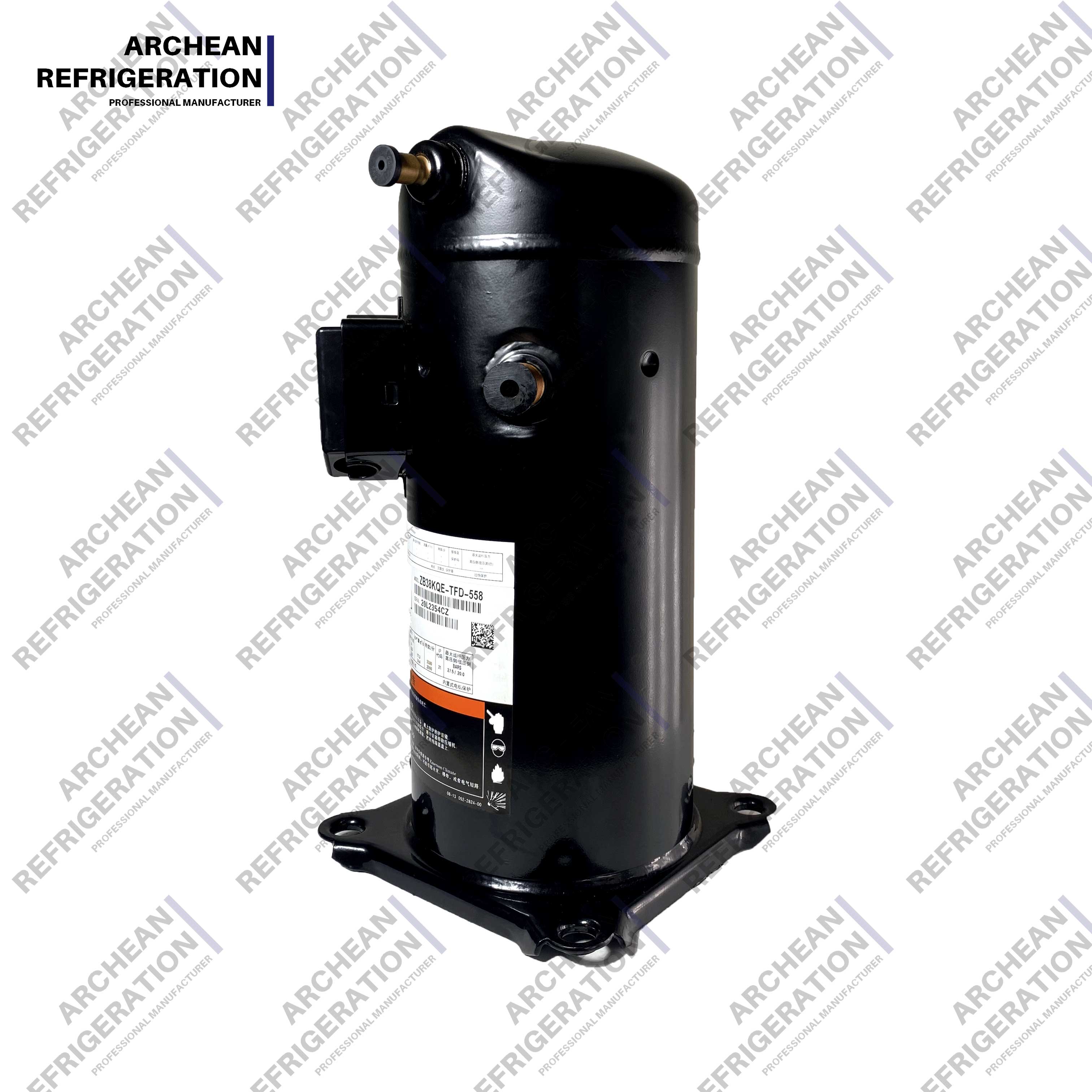Compressor Emerson Vortex ZB76KQ/ZB76KQE Compressor de refrigera&ccedil;&atilde;o para armazenamento a frio de m&eacute;dia e alta temperatura Roda de gr&atilde;os americana