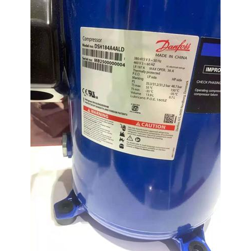 Marthanacht comhbhr&uacute;iteoir scrollaigh Danfoss DSH184 DSH240 DSH295 DSH381 DSH485 DSH600