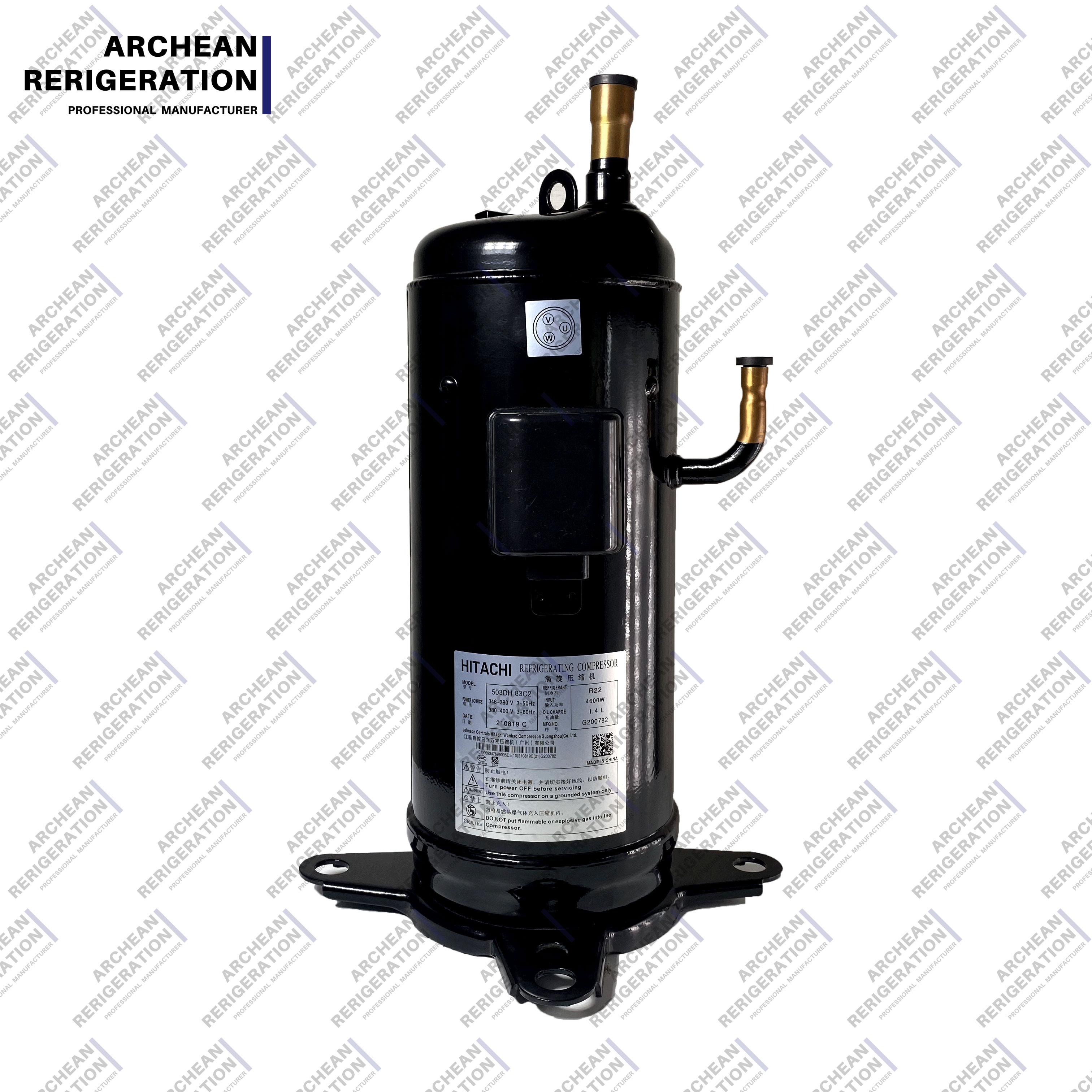Hitachi-Kompressor mit variabler Frequenz f&uuml;r zentrale Klimaanlage 403DHV-64D2Y 503DHV-80D2Y 401DHV-64D2Y Teile f&uuml;r den K&uuml;hl- und W&auml;rmeaustausch